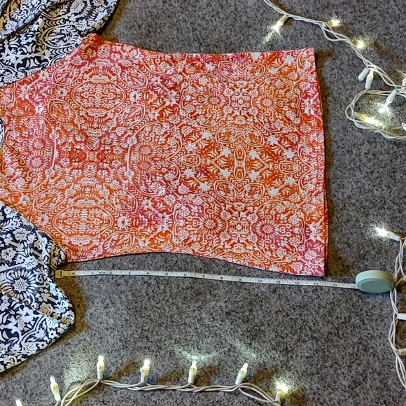 Tommy Bahama Coral Medallion Long Sleeve Rash Guard w/ Bandeau Swimsuit - Picture 7 of 8